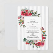 Tropische bries gekleurde trouw uitnodiging (Voorkant / Achterkant)