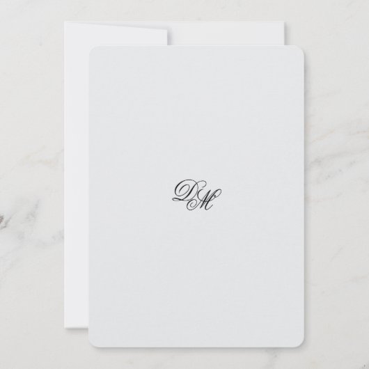 Tropische bries gekleurde trouwuitnodiging kaart (Achterkant)