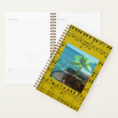 Tropische bries/Gold-bladmuziek Planner (Display)