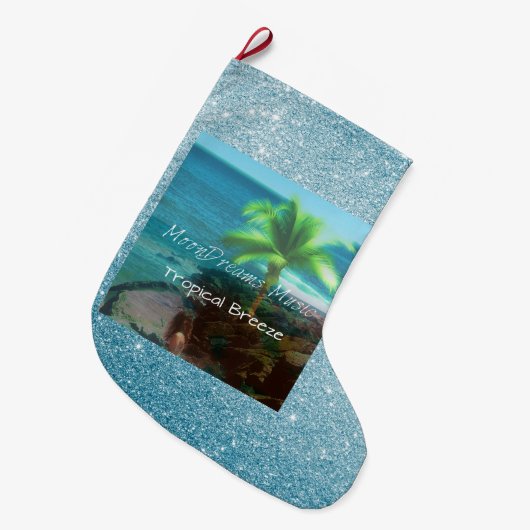 Tropische bries grote kerstsok (Voorkant (Hangend))