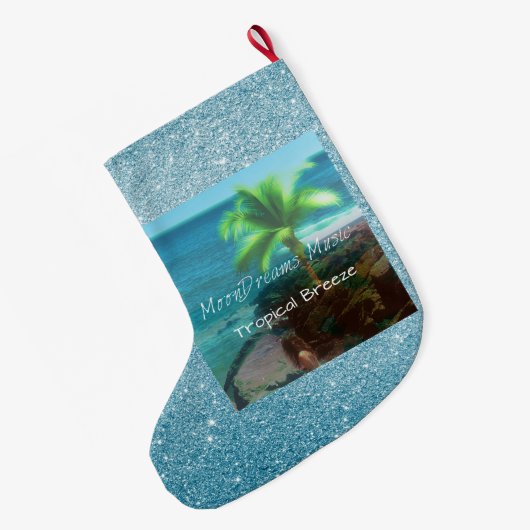 Tropische bries grote kerstsok (Achterkant (Hangend))