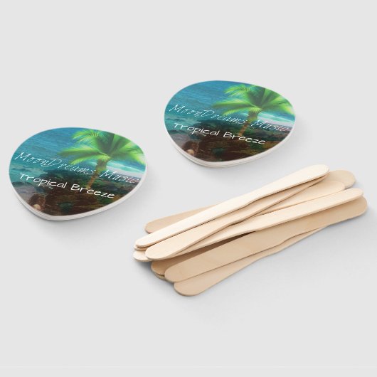 Tropische bries handwaaier (Niet-gemonteerd)