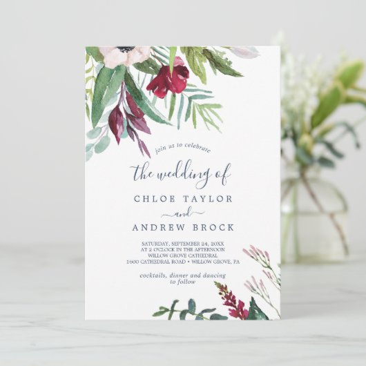 Tropische bries het huwelijk van kaart (Staand voorkant)