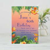 Tropische bries kaart (Staand voorkant)