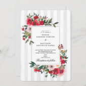 Tropische Bries Kleurrijke Trouw Uitnodiging (Voorkant / Achterkant)