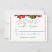 Tropische bries Lush Botanische RSVP Kaart (Voorkant)