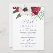 Tropische Bries Ontvangst na Elopement Kaart (Voorkant)