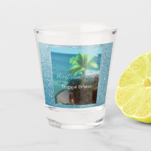 Tropische bries shot glas (Voorkant)