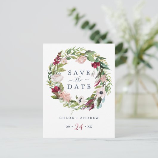 Tropische bries Sla het Briefkaart Datum op (Staand voorkant)