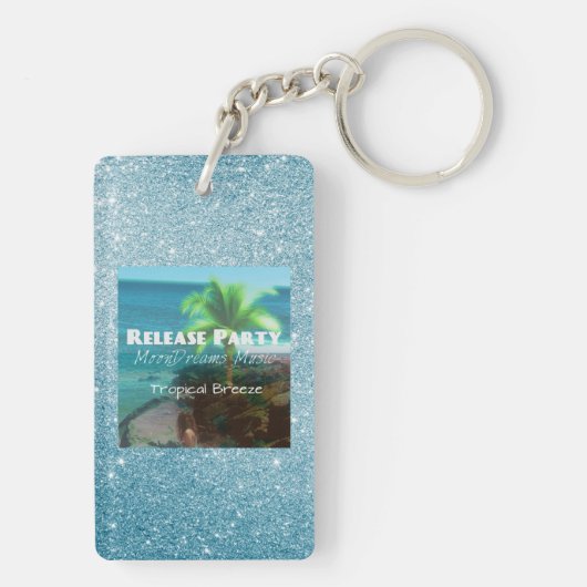 Tropische bries sleutelhanger (achterkant)