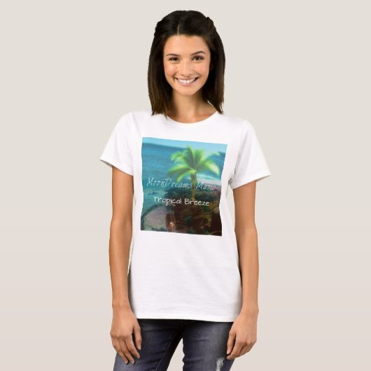 Tropische bries t-shirt (Voorkant volledig)