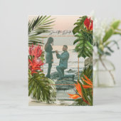 Tropische Bries Weelderige Botanische Bewaar de Da Kaart (Staand voorkant)