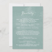 Tropische bries — Welkomstbrief & reisroute (Achterkant)