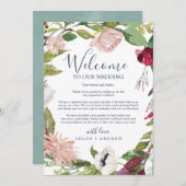 Tropische bries — Welkomstbrief & reisroute (Voorkant / Achterkant)