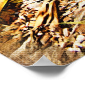 Tropische Bromeliad - wandelen in de tuin Poster (Hoek)