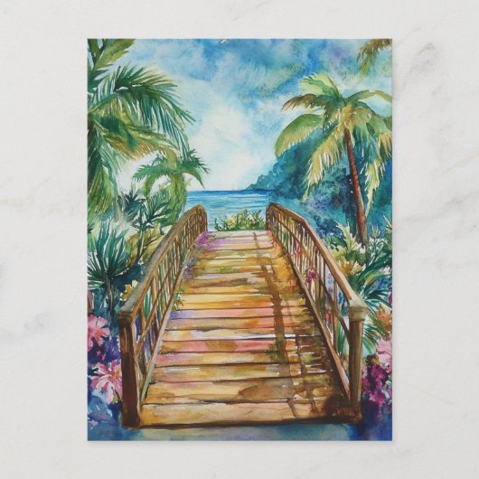 Tropische Brug Briefkaart (Voorkant)