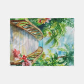 Tropische Brug Fleece Deken (Voorkant (Horizontaal))