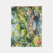 Tropische Brug Fleece Deken (Voorkant)