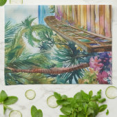 Tropische Brug Theedoek (Gevouwen)