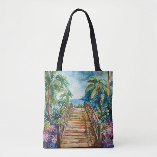 Tropische Brug Tote Bag (Voorkant)