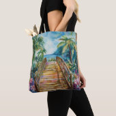 Tropische Brug Tote Bag (Dichtbij)