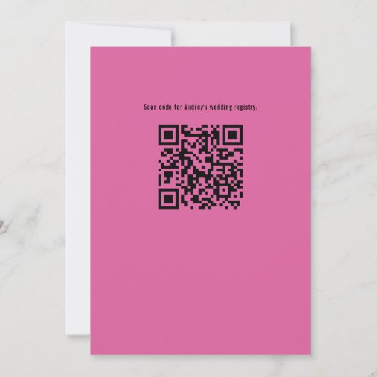 Tropische bruids lingerie douche uitnodiging (Achterkant)