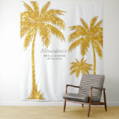 Tropische Bruidsbruiloft Wandkleed (In situ)