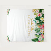 Tropische bruidschoner achtergrond, Photobooth Pro Wandkleed (Voorkant (horizontaal))