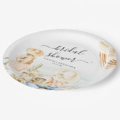 Tropische Bruidsdouche aan het Strand Papieren Bordje (Gekanteld)