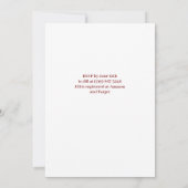 Tropische bruidsuitnodiging minimalistisch kaart (Achterkant)