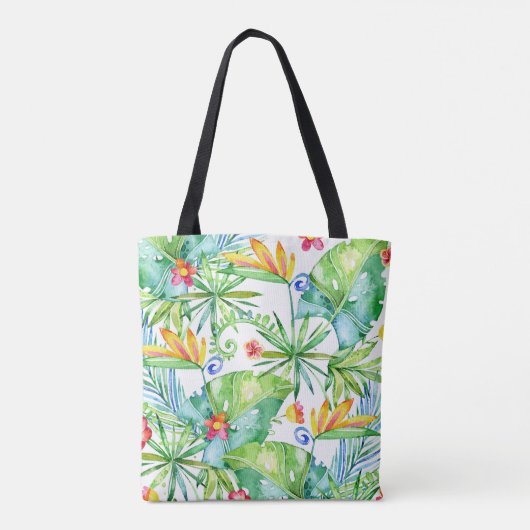 Tropische bruiloft bestemming strand tote bag (Achterkant)