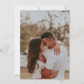 Tropische bruiloft Bewaar de datum met foto Terug Save The Date (Achterkant)