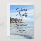 Tropische bruiloft Casual privé ceremonie Kaart (Voorkant)