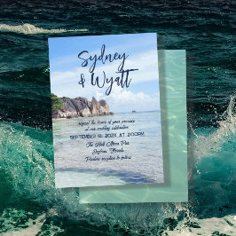 Tropische bruiloft Casual privé ceremonie Kaart