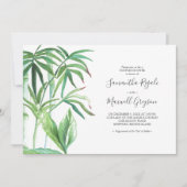 Tropische bruiloft Douche Uitnodigingen voor koppe (Voorkant)