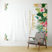 Tropische Bruiloft Feest Achtergrond, Photobooth A Wandkleed (In Situ (horizontaal))