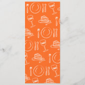 Tropische bruiloft Funky Bruiloft Menu (Achterkant)