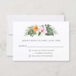 Tropische bruiloft in het Paradijs Floral RSVP