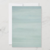 Tropische bruiloft in Paradise Waterverf Floral Kaart (Achterkant)