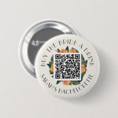 Tropische Bruiloft 'Koop de Bruid een Drankje' Ronde Button 5,7 Cm (Voorkant /achterkant)