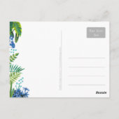 Tropische bruiloft Leaves Bedankt | 3 Foto-Kaart Briefkaart (Achterkant)