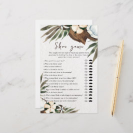 Tropische bruiloft of koppels douche schoen spel