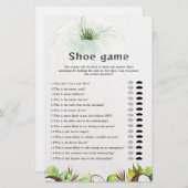 Tropische bruiloft of koppels douche schoen spel (Voorkant / Achterkant)