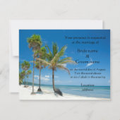 Tropische bruiloft of strandpartij kaart (Voorkant)