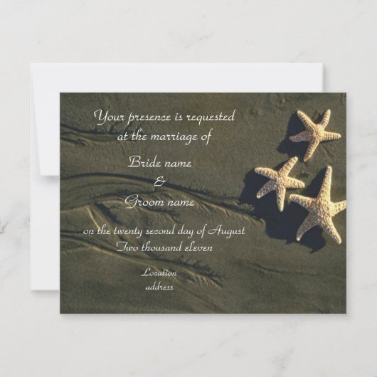 Tropische bruiloft of strandpartij kaart (Voorkant)