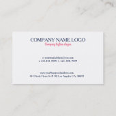 Tropische Bruiloft Planner Kleurrijke Bloemen Kran Visitekaartje (Achterkant)