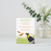 Tropische bruiloft reisinformatie Kaart (Staand voorkant)