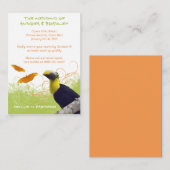 Tropische bruiloft reisinformatie Kaart (Voorkant / Achterkant)