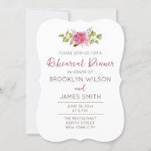 Tropische bruiloft repetitie uitnodigingen met blo