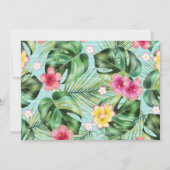 Tropische bruiloft Save the Date Uitnodiging (Achterkant)